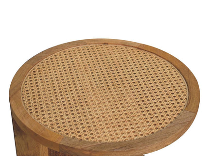 Close Knit Corner End Table - Oak