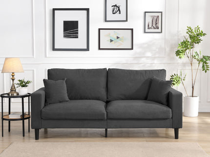 Modern Upholstered 3 Seat Sofa, High Resilience