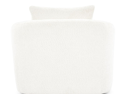 360° Swivel Barrel Sofa Chair With Throw Pillow, Upholstered Accent Chair