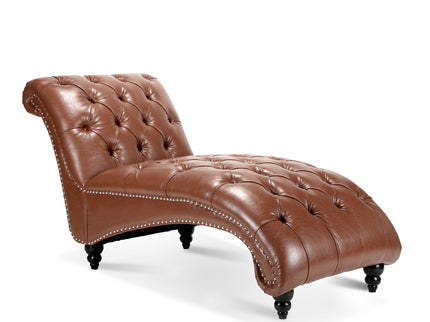 Tufted Armless Chaise Lounge