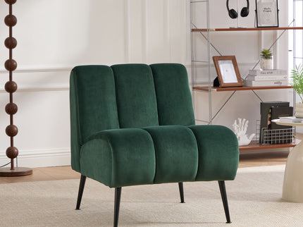 Upholstered Armless Chair For Living Room