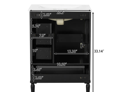 Traditional Bathroom Vanity Set With Soft Close Doors