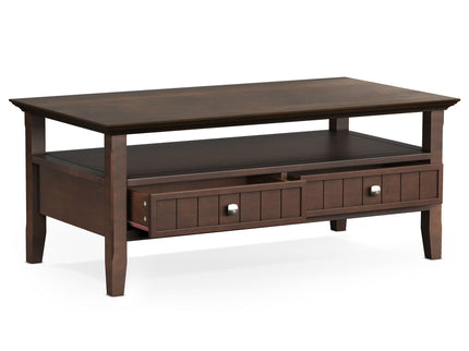 Acadian - Coffee Table With Drawer - Brown
