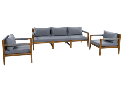 3 Piece Outdoor Sectional Sofa Set