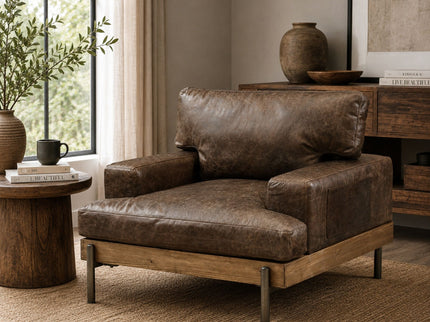 Silchester - Chair - Chocolate / Oak