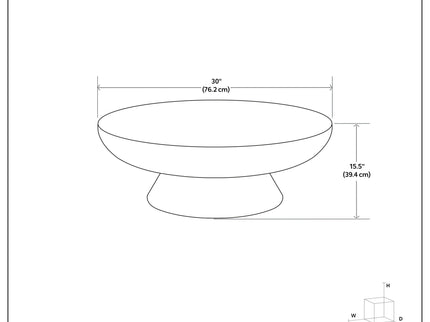 Charmaine - Cast Aluminum Coffee Table - Black