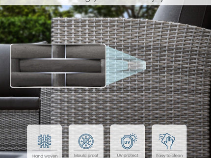 Modern Patio Set With Table And Cushions
