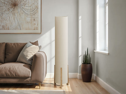 Lighting, Floor Lamp, Wood Look, Contemporary - Brown