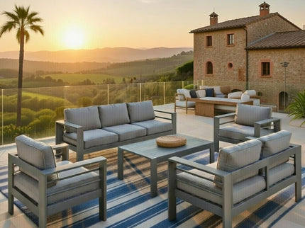 Outdoor Patio Set All-Weather With Thick Cushions