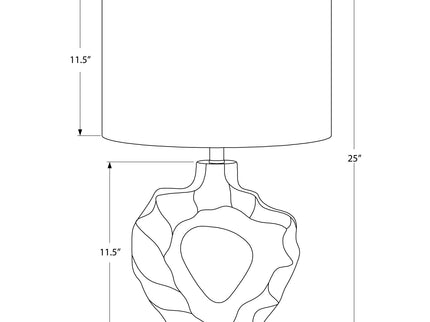Lighting, Table Lamp, Modern - Cream