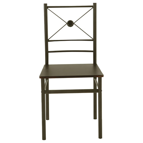 5 Piece Rectangle Dining Set With Tubing Base