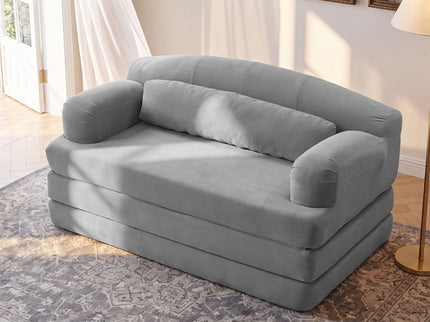 2 Seater Sofa Bed, Compact Foldable Floor Couch