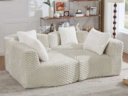Modular Sectional Sofa With Free Combination Design