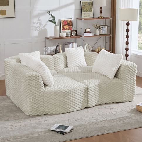 Modular Sectional Sofa With Free Combination Design