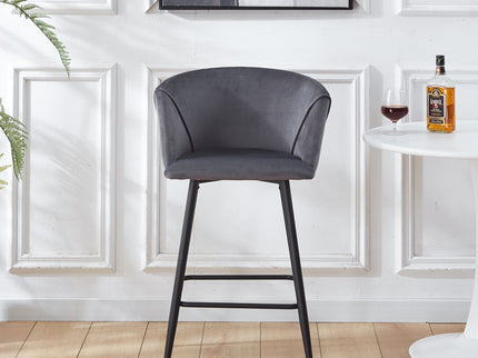 Counter Height Bar Stool Metal Legs (Set of 2)