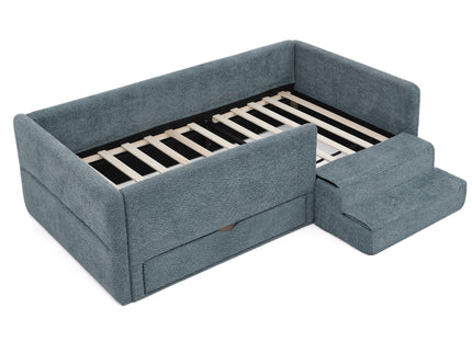 Safe Kids Bed With Guardrails And Storage