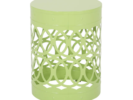 Outdoor Metal Large End Table, Modern Design