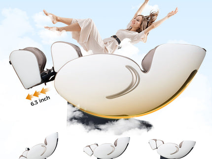 Bosscare - 3D Zero Gravity Massage Chair, Full Body Shiatsu Recliner With App