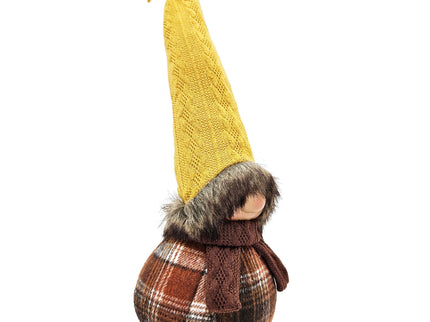 Gnomes Decorations, For Fall Thanksgiving Table Decorations (Set of 2) - Brown / Yellow