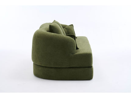 Foldable Sofa Bed, Boneless Couch Convertible Sleeper With 4 Pillows