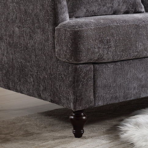 Mid Century Modern Fabric Loveseat Sofa, 2 Seat Upholstered Couch
