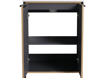 Modern Freestanding Bathroom Vanity With Resin Sink & Soft Close Cabinet Doors