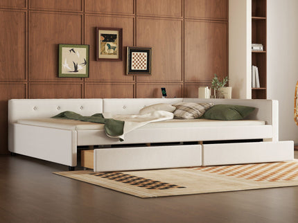 Platform Bed With USB Ports