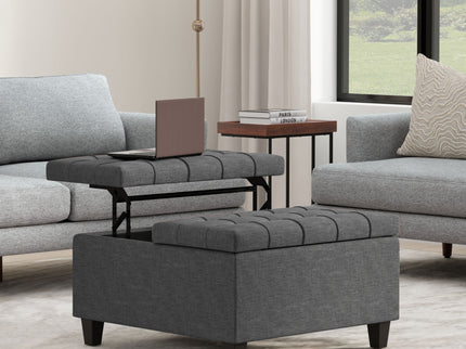 Harrison - Upholstered Coffee Table Storage Ottoman