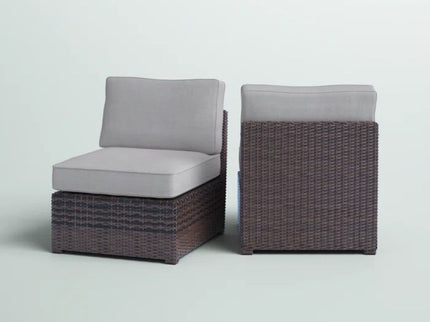 Armless Patio Chair With Cushions