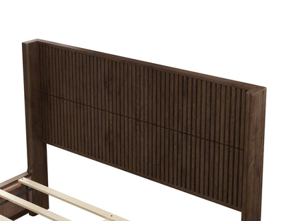 Platform Bed Frame With Headboard, Floor Standing Design
