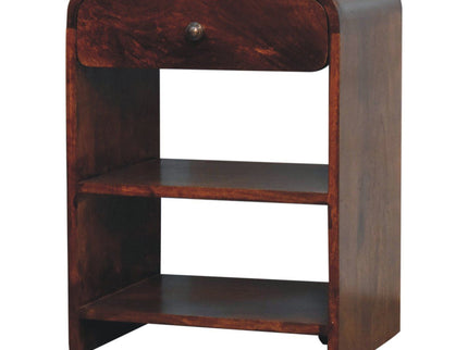 Aspen - Open Bedside Table - Dark Brown