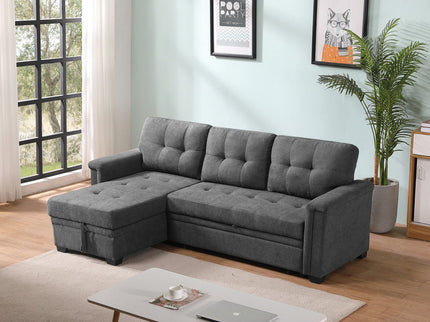 Ashlyn - Reversible Sleeper Sectional Sofa With Storage Chaise, USB Charging Ports And Pocket