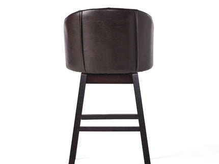 360 Degree Swivel Bar Stool With Stunning Nailhead Trim (Set of 2)