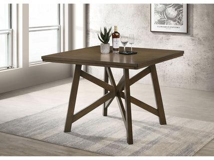 Maxine - Square Counter Height Dining Table - Brown