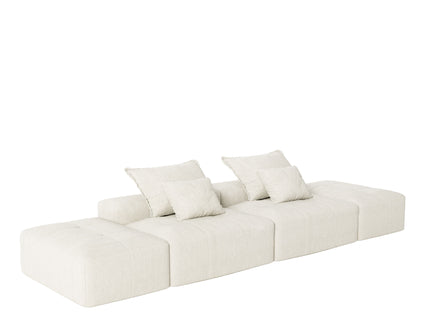 Modern Oversized Diy Combination Modular Sectional Sofa With Pillows