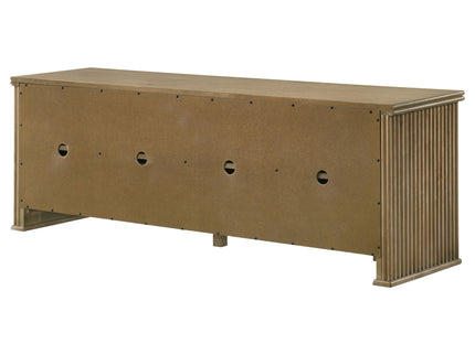 Dreydon - 4 Door TV Stand With Adjustable Shelves And Cable Management - Light Brown