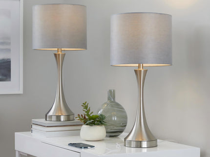 Lenuxe - Contemporary Table Lamp Built In USB Port (Set of 2)