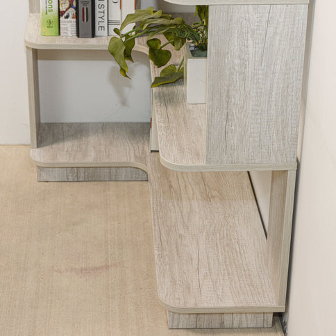 L-Shaped Corner Bookshelf