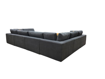 Custom Configuration Modular Sectional & Toss Pillows