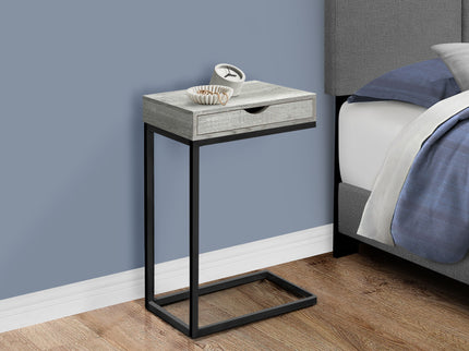 Accent Table, C - Shaped Contemporary Elegant Desig