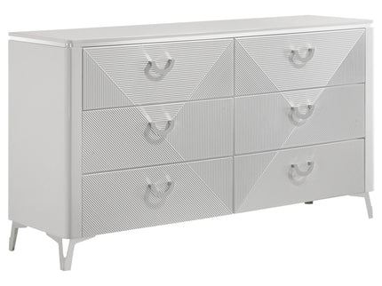 Buckley - 6 Drawer Dresser - Gloss White