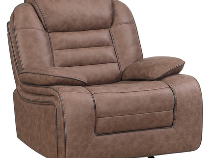 Lucius - Glider Recliner With Manual Recline - Brown
