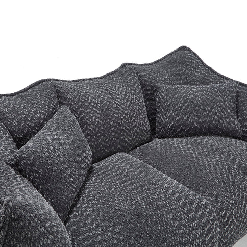 Comfortable Dual Beanbag Chair With High Resilience Foam Core For 2 People