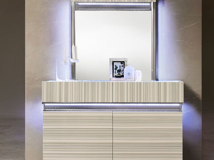 Leonor - 6 Drawer Dresser - Gray