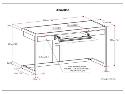 Erina - Handcrafted Desk