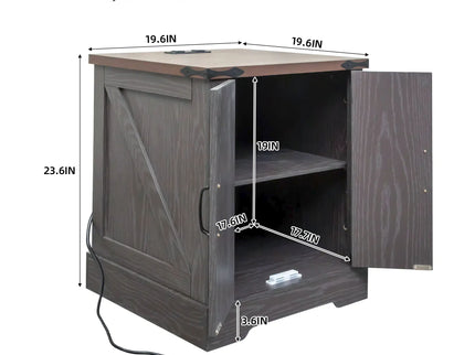 Nightstand With Adjustable Shelf