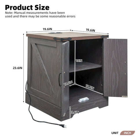 Nightstand With Adjustable Shelf