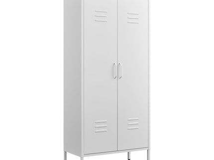 Modern Storage Cabinet With Adjustable Shelves, Magnetic Door Stopper