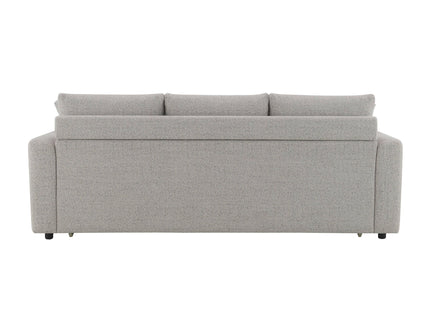 Connie - Boucle Sleeper Sectional Sofa With 2 Toss Pillows - Beige