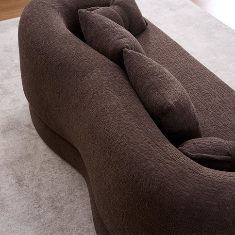 Foldable Sofa Bed, Boneless Couch Convertible Sleeper With 4 Pillows